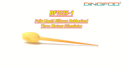 Dingfoo Sex Toy Factory DF1025-1 Volledig vloeibare siliconen gerubberde stimulator met drie motoren