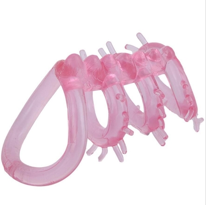 Triple Ticklers Cock Ring Sex Toy TPE Material Skin Friendly DF031