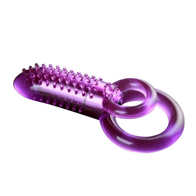 IPX5 10 Vibration Pattern Dual Vibrating Cock Ring Improve Sexual Stamina F DF224