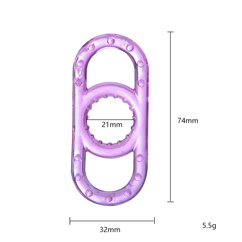 TPE Stretchy Cock And Balls Ring Lightweight Eco Friendly DF005